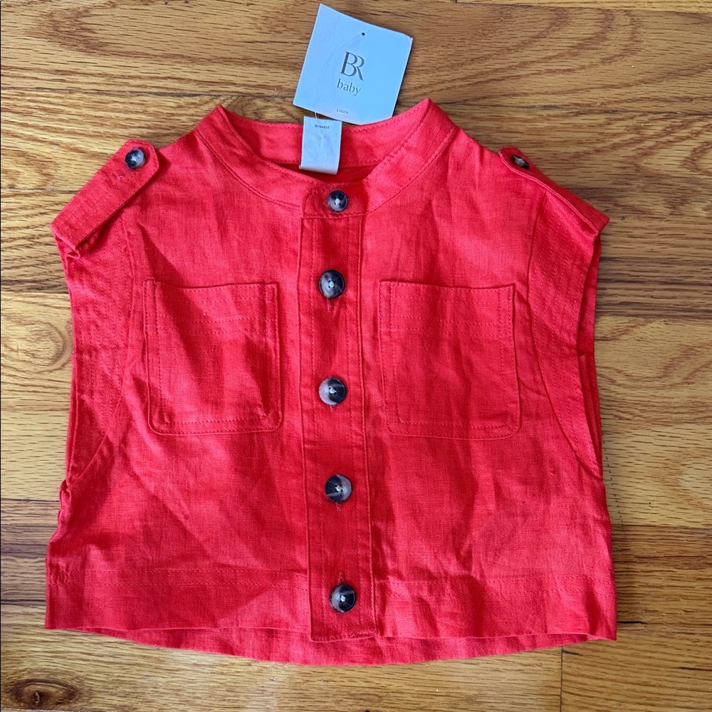 Banana Republic Kids Red Button-Down Shirt